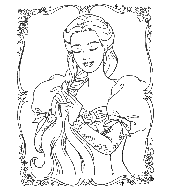 Coloriage de princesse