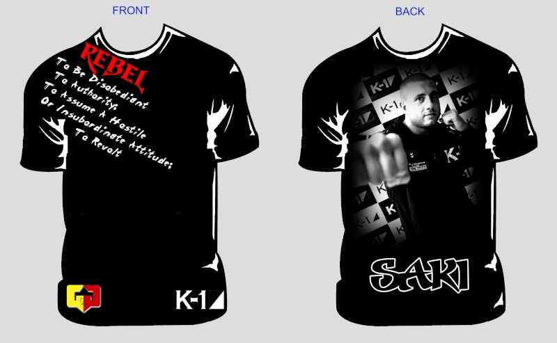 some k1 / muay thai shirts Saki-t11