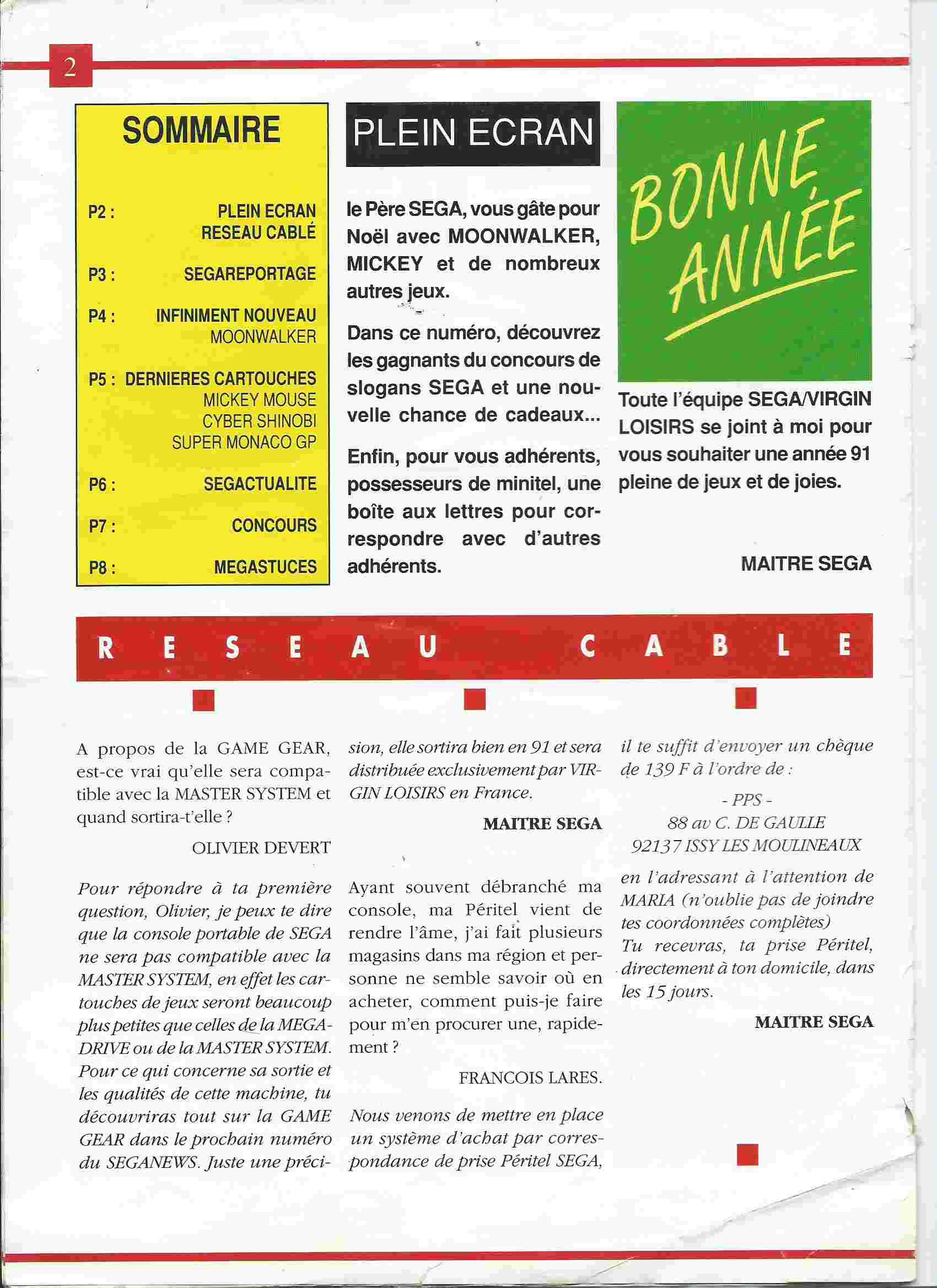 Magazine "Sega News" 01010