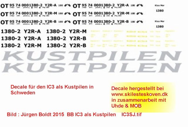 Der IC3 in 0 als Kustpilen Ic3sj10