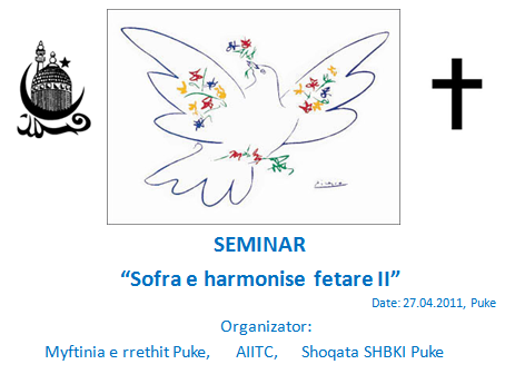 Zhvillohet sot ne Puke seminari: Sofra e harmonise fetare New_pi11