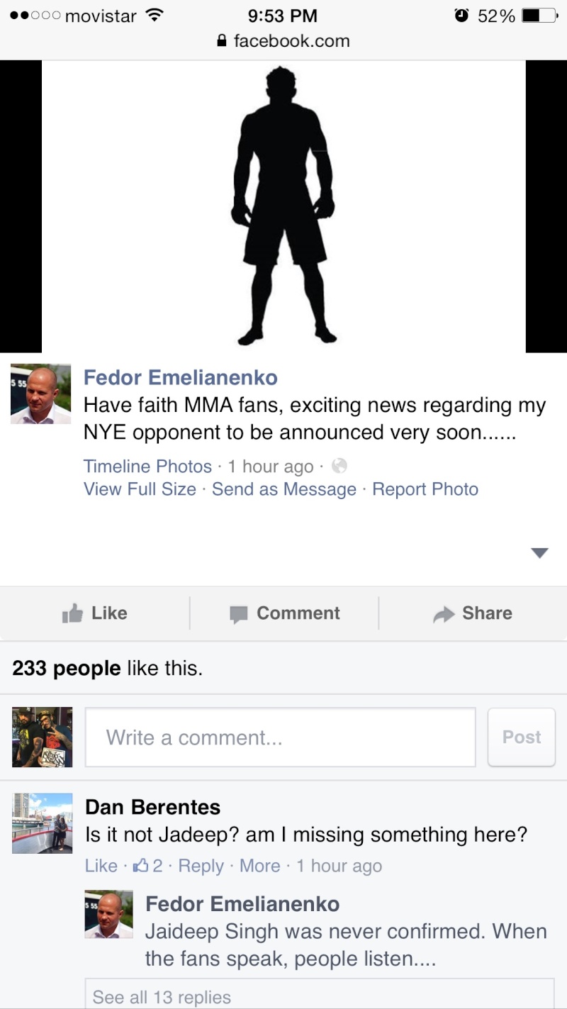 Fedor not fighting jaideep Singh guaranteed Image16