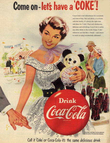 Les affiches du temps passé quand la pub s'appelait réclame .. - Page 7 Coca-c10