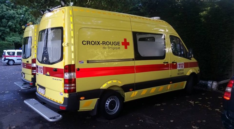 Croix Rouge de Belgique : Nouvelles ambulances Mercedes Sprinter pour le service de secours 1kug7012