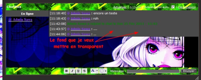 Code fond message pour la chat box. Prob_b11