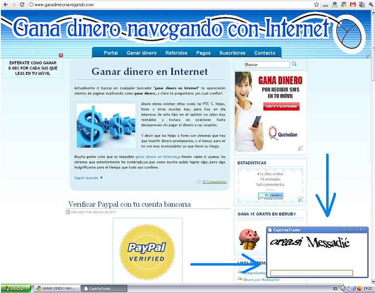 Captchatrader:Ganar dinero rellenando captchas Capcha10