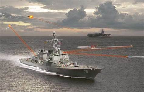 Navy raygun disables boat with new high energy laser  Navyra10