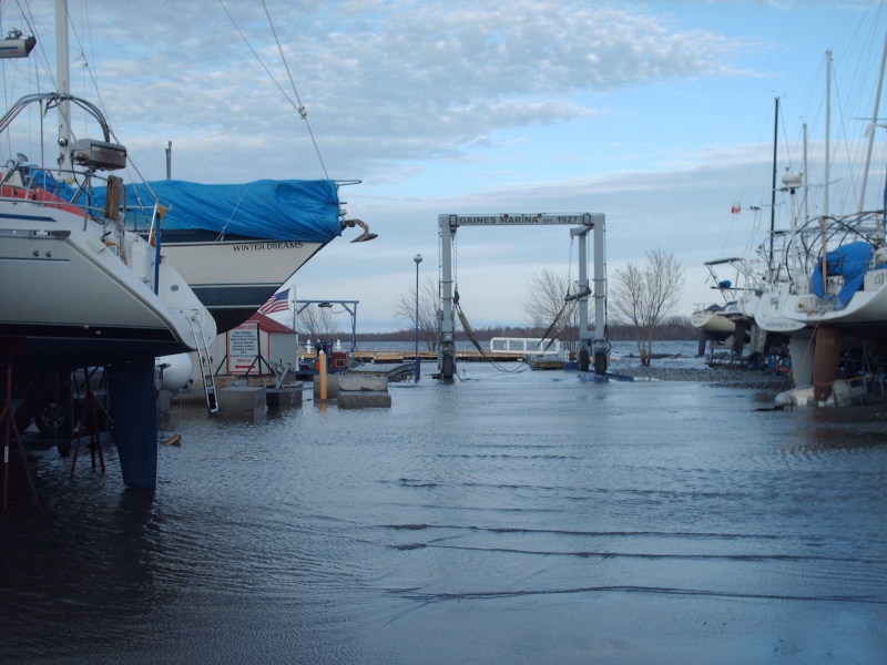 Niveau d'eau Lac Champlain Gaines10