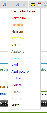  - Adicionar mais cores no botão BBCode "Cor" 120
