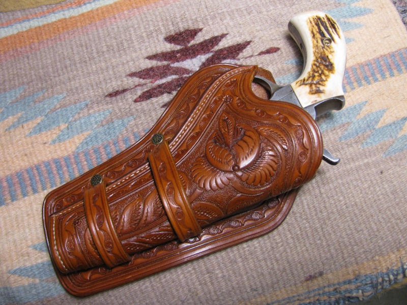 Mexican double loop holster for Colt 1877 ''Lightning'' Mexica13