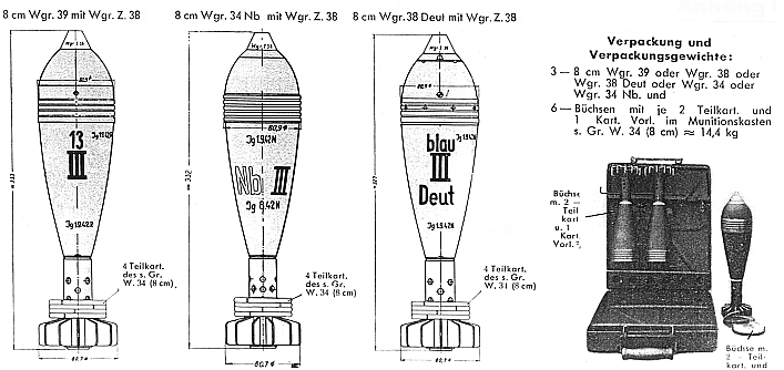  Mortier de 8cm S.gr.W.34 Muni2110