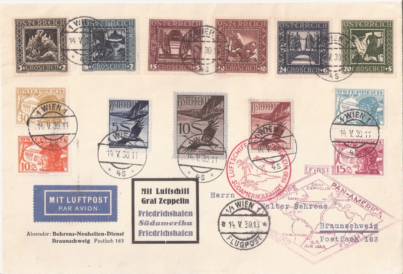 stempel - Südamerikafahrt 1930 (Rundfahrt-) Post nach Friedrichshafen" - Seite 5 Ysterr10