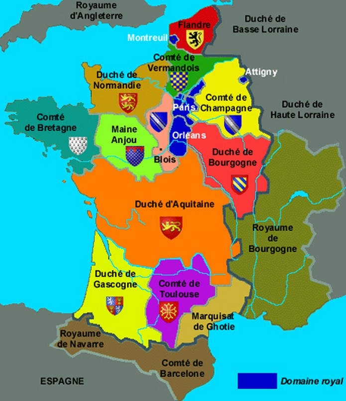 Cartes de Bourgogne du Moyen-Age France10
