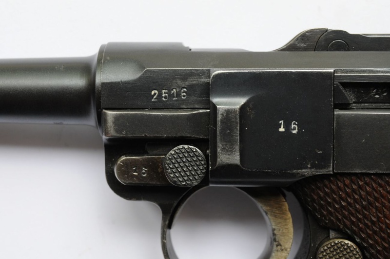 Un rare P 08 Mauser de la Kriegsmarine allemande, de 1935, codes G et S/42. Mauser15