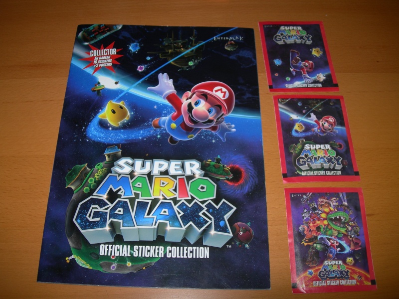 [ECH] Vignettes Album Super Mario Galaxy Stickers Collection Dscn8311
