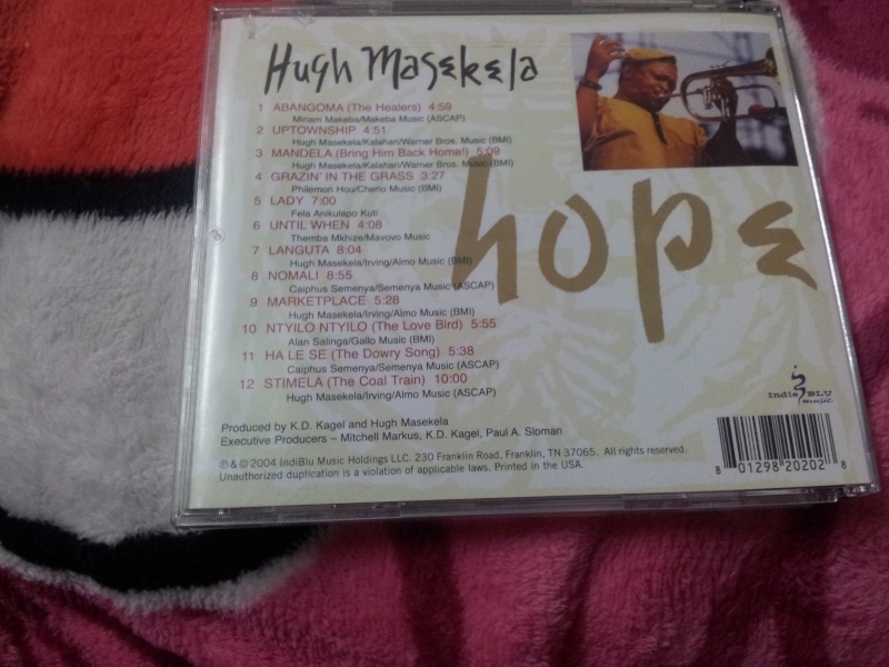 Hugh Masekela Hope cd - SOLD Hugh110