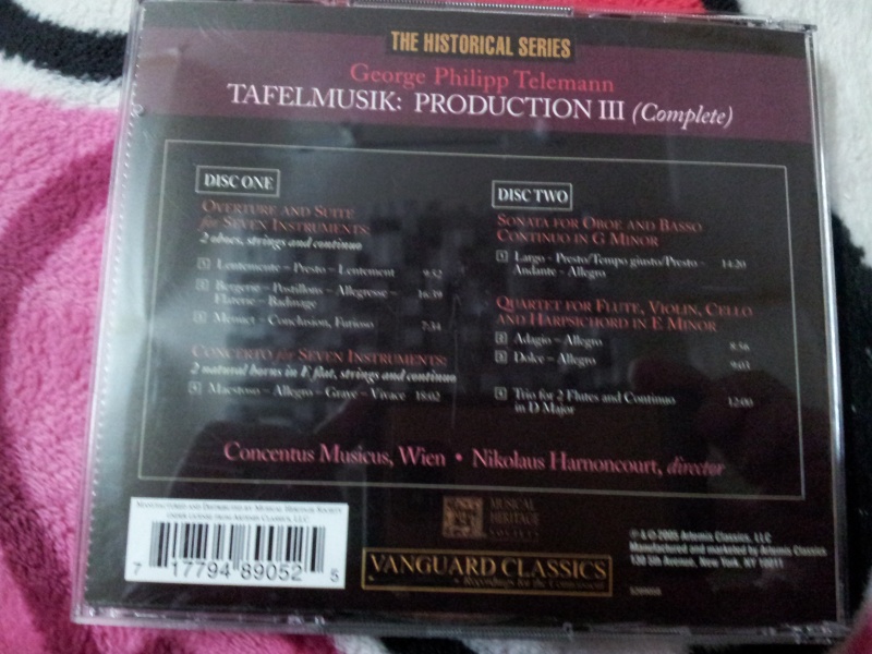 George Philipp Telemann ‎– Tafelmusik (Vanguard Classic Double CD) (Sold) Vangua11
