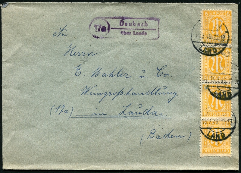 1945 - Deutschland  -  Landpoststempel (Poststellenstempel) Brief_10