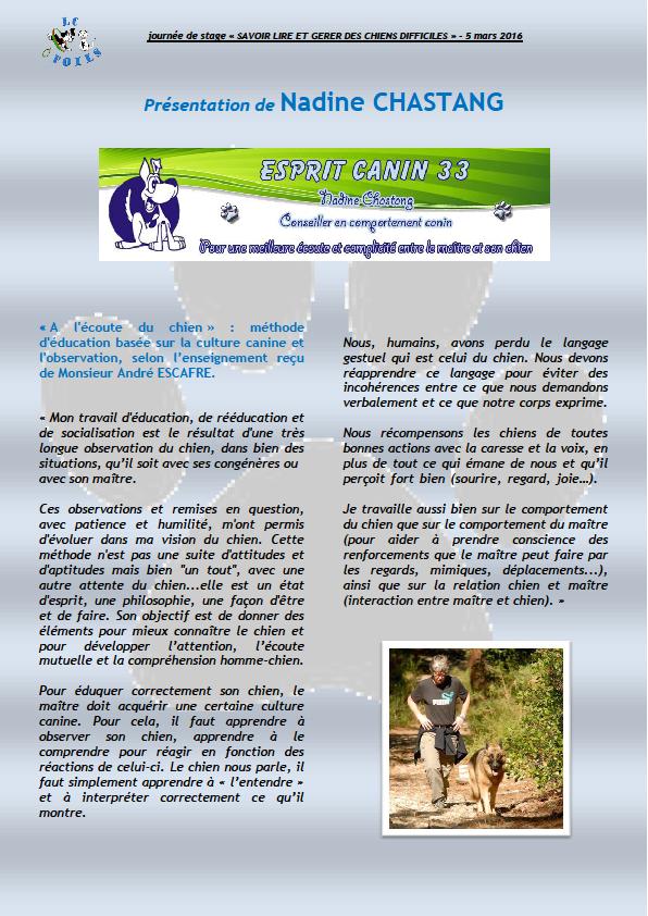 CALME - Esprit Canin 33 - Nadine Chastang - Page 2 Affich14