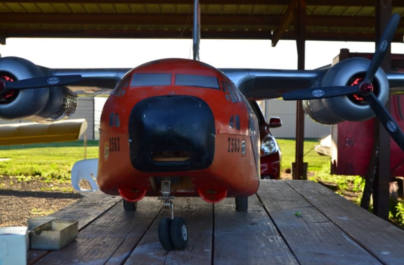 Dangling landing gear, model airplane parts falling from the sky, a big, cranky C-123 that just doesn't want to fly, and 3 successful flights on my rebuilt-rebuilt Super Ringmaster... 6_14