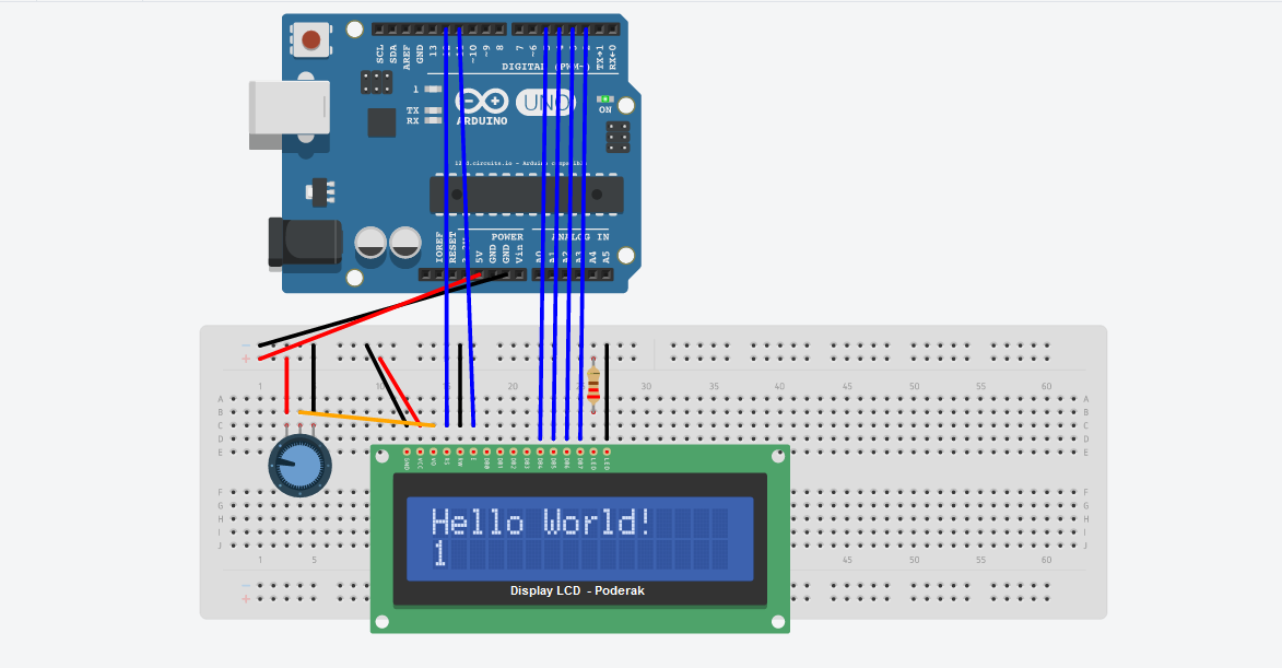 Realizzare sirena v4.0 con potenziometro, clacson e display LCD - Arduino Schema10