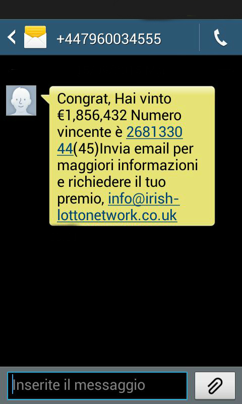 Come proteggersi e come funziona il phishing via SMS/MMS Truffa10