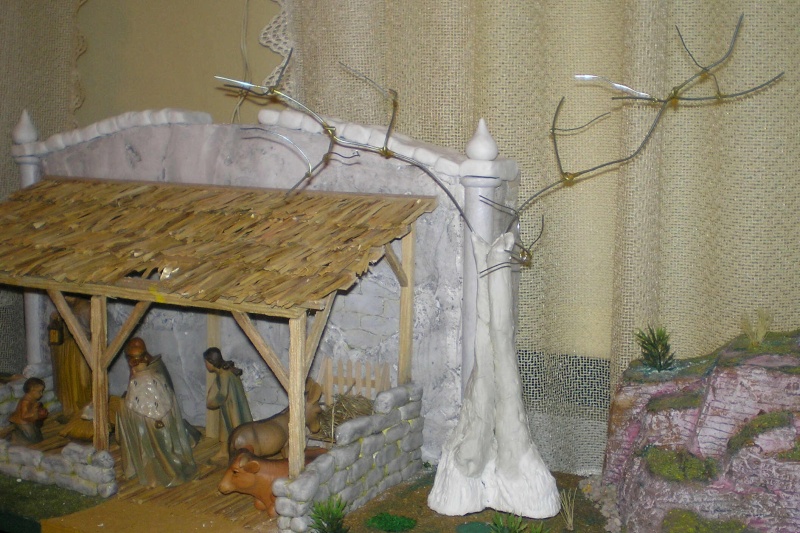 Krippen-Diorama zur Figurengröße 16 cm 005b2b10