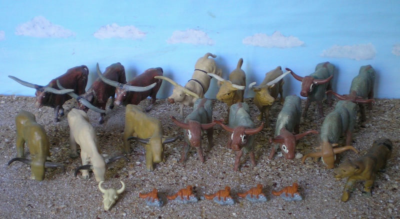 Bemalungen, Umbauten, Modellierungen - neue Tiere für meine Dioramen 20150511