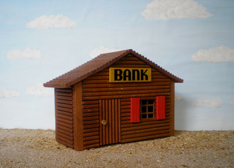 Wildwest-Gebäude aus Holz für Figuren von 54 bis 70 mm Shg_ba18