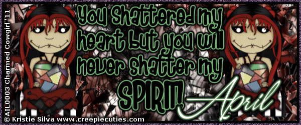 Shattered Heart but Not Shattered Spirits Aprils10