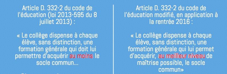 Socle commun : réforme de l'article D332-2 Image10