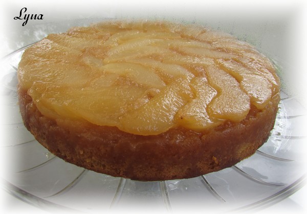 Gâteau renversé aux poires Gyteau21