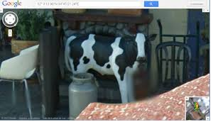 STREET VIEW : les statues de vaches Vache110