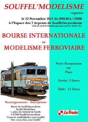 Bourse au modélisme ferroviaire de Souffel. (67) 22/11/2015 Affich10