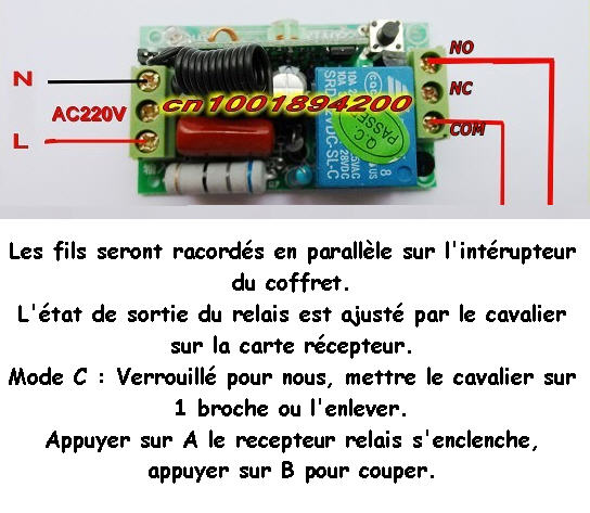 installation électrique à reprendre vers le local technique Comman10