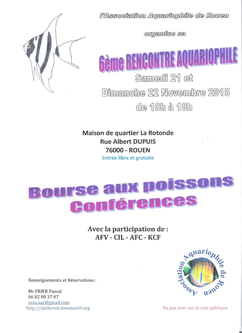 week end aquariophile sur rouen Affich12