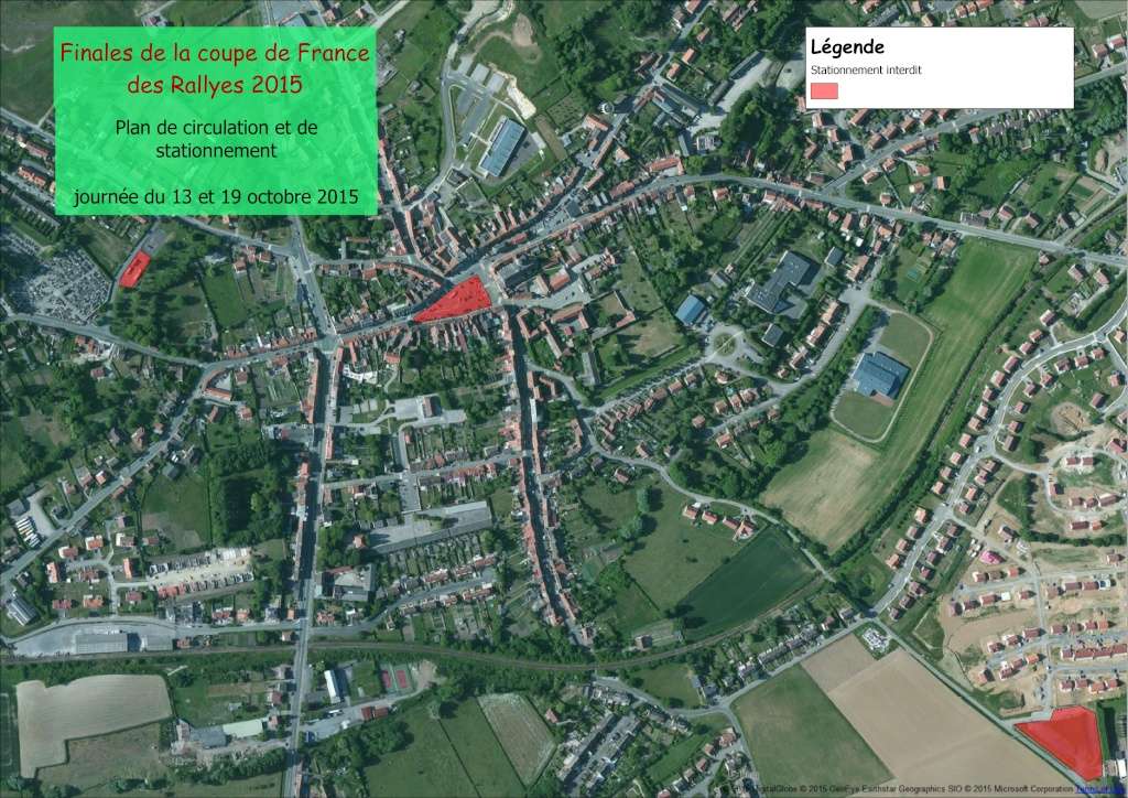 Plans de circulation et de stationnement par journée pendant la période de la coupe de France des rallyes 13_et_10