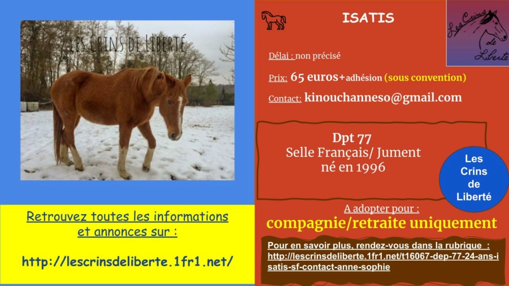 Dep 77- 24 ans - ISATIS - SF -  Contact Chloé Isatis10