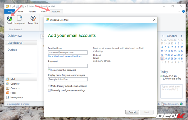 Hướng dẫn cài đặt và cấu hình Windows Live Mail trên Windows 10 Huong-17