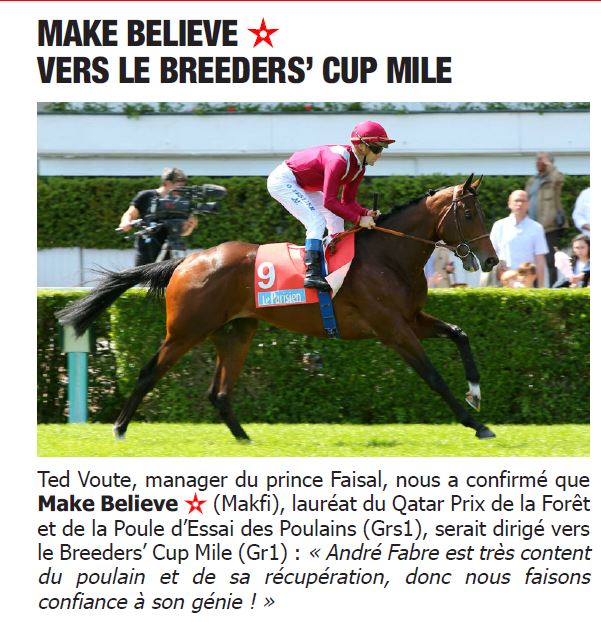 Breeders' Cup pour Olivier  Make10