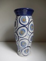 Stoneware vase circular painted decoration impressed RF? mark Dscn9010