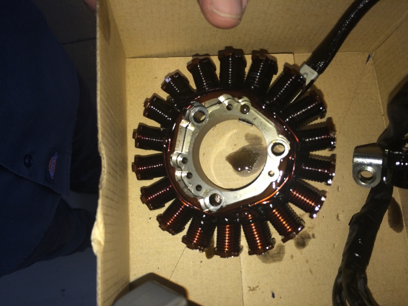 Another fried stator 20150910