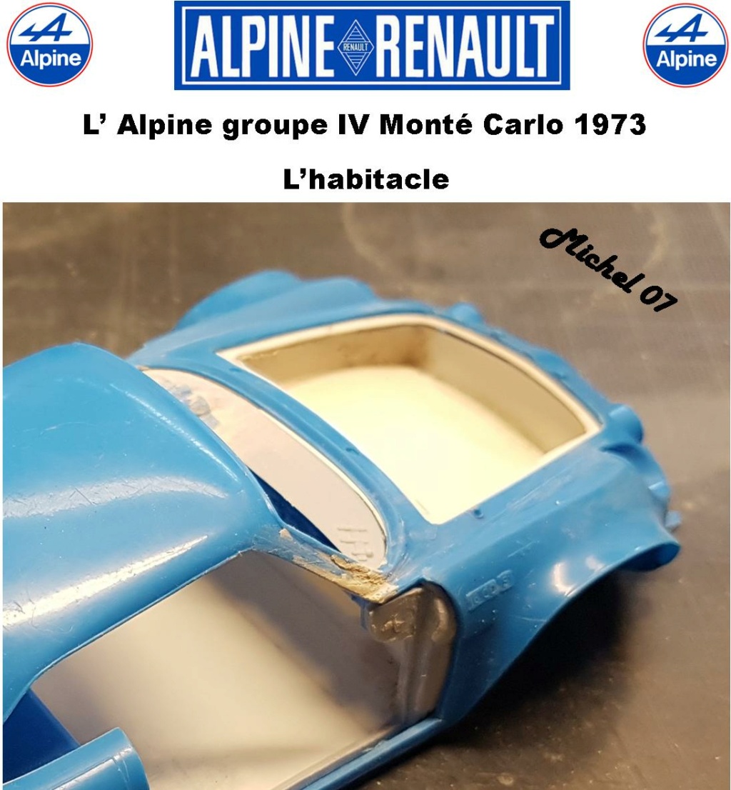 Alpine A110 Groupe IV Monté Carlo 1973 1/24 Heller 80745 diorama assistance 23_210