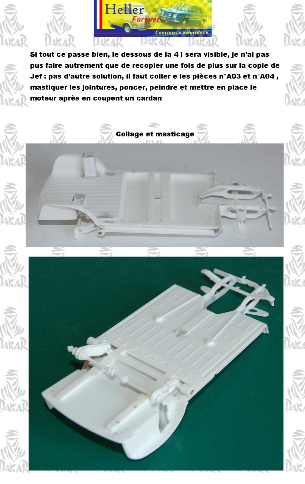 RENAULT 4L DAKAR 1980 1/24ème Réf 80759 - Page 3 3211