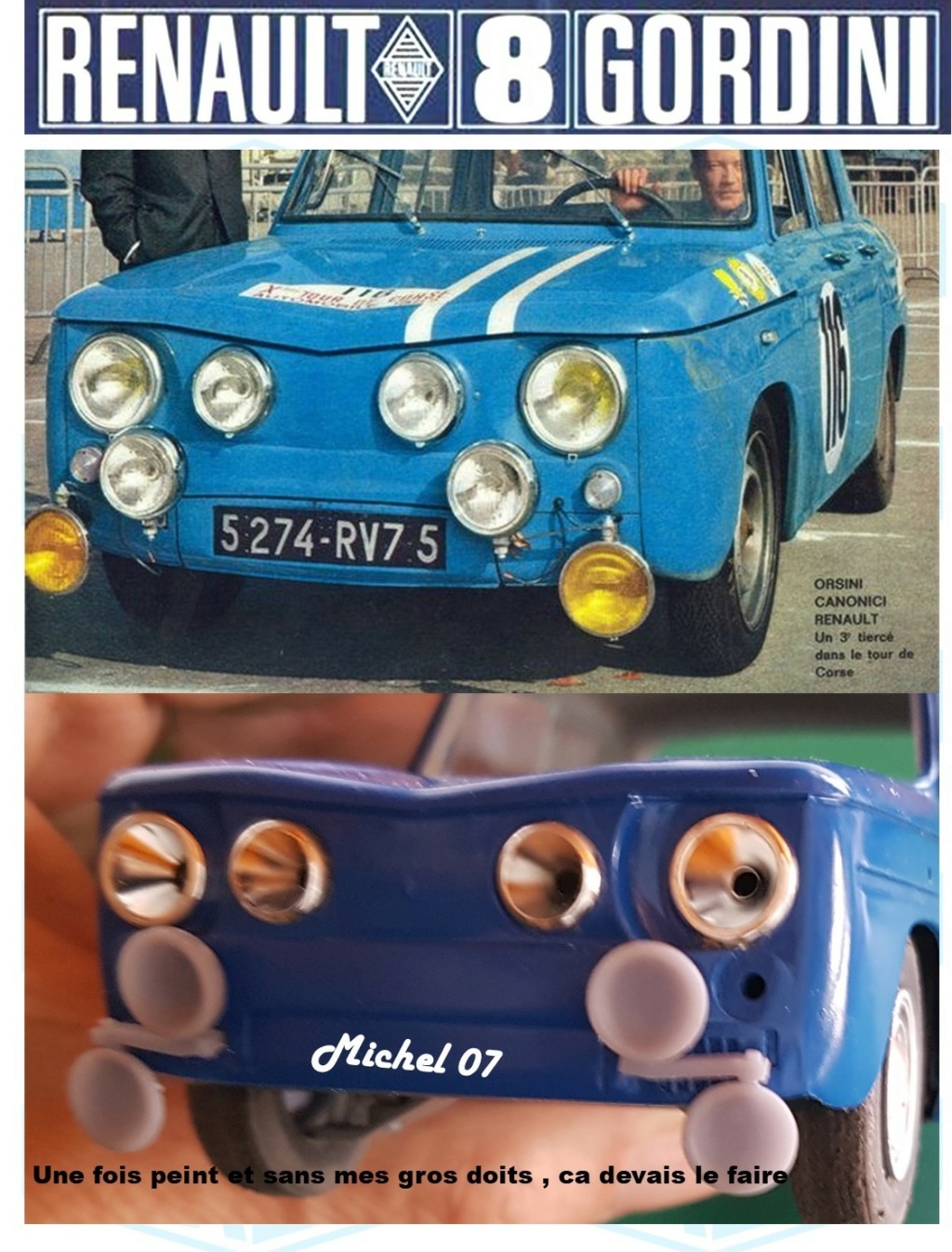 Trois Renault 8 gordini Heller 1/24 - Page 3 3715