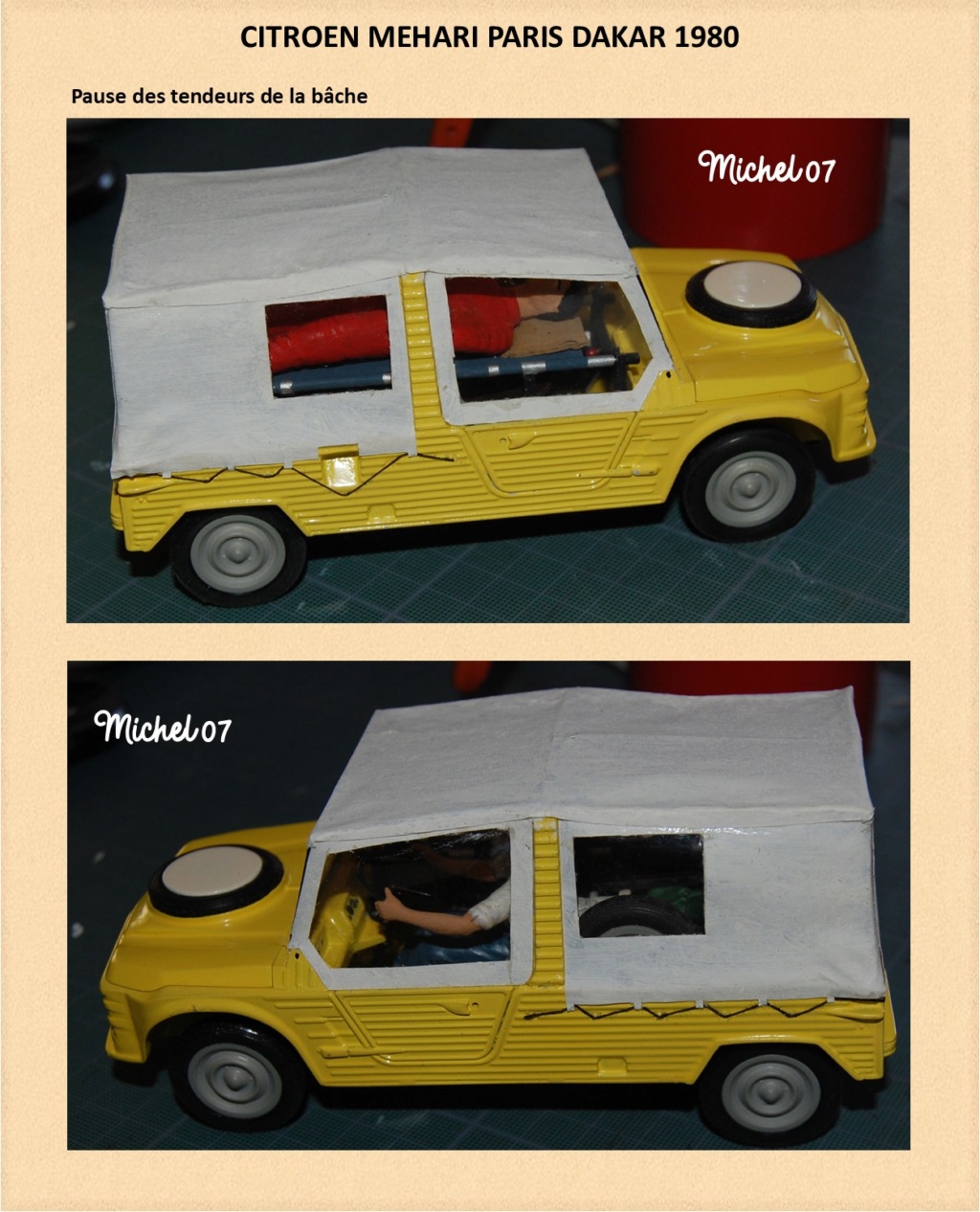 CITROEN MEHARI PARIS DAKAR 1980 HELLER 1/24 (Terminé) Image230