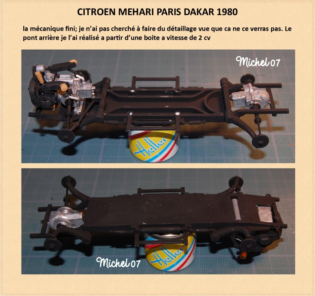 CITROEN MEHARI PARIS DAKAR 1980 HELLER 1/24 (Terminé) Image912