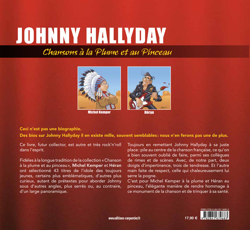 Johnny Hallyday - Chansons à la plume et au pinceau Couv-d11
