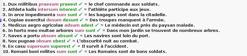 Conjugaison en latin du verbe Etre (et de ses composés)