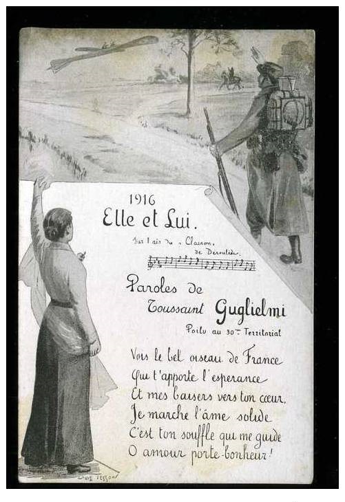Chansons patriotiques : Toussaint GUGLIELMI Poilu au 30° territorial 756_0010